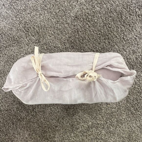 PiuBelle Premier Purple Linen Duvet Set - 3-pc QUEEN SIZE Set Made in Portugal - Picture 2 of 4